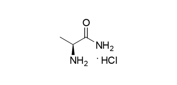 構造式：L-アラニンアミド塩酸塩
