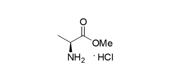 構造式：L-アラニンメチルエステル塩酸塩