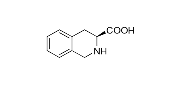 構造式：（S)-（-）-1,2,3,4-テトラヒドロイソキノリン-3-カルボン酸